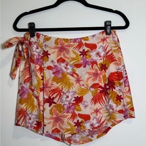 En Crème Vibrant Floral Skirt